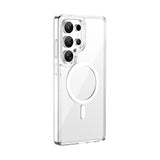 Galaxy S26 Ultra Kılıf Wiwu MCC-101 iShield Pro Serisi M-safe Şarj Özellikli Crystal Sert PC Kapak