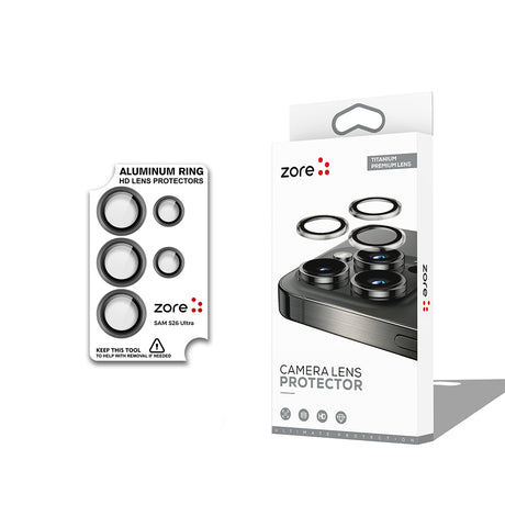 Galaxy S26 Ultra Zore CL-12 Premium Safir Parmak İzi Bırakmayan Anti-Reflective Kamera Lens Koruyucu