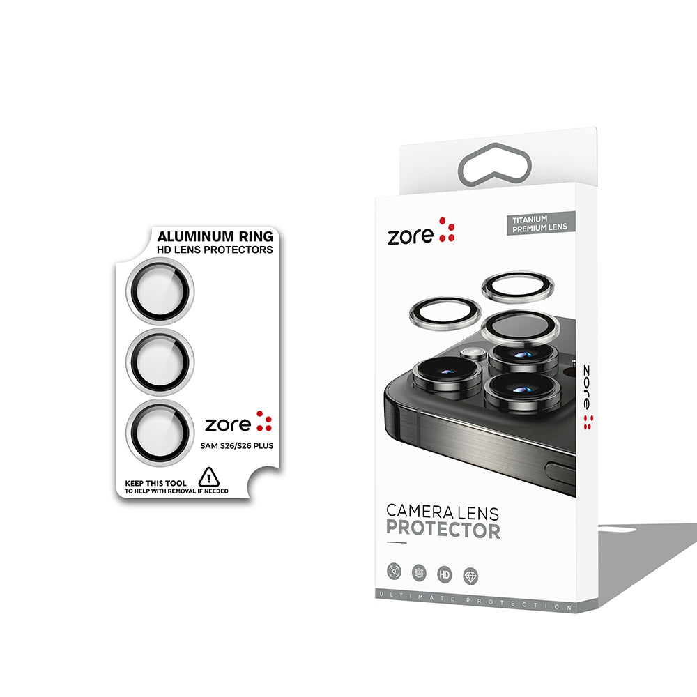 Galaxy S26 Zore CL-12 Premium Safir Parmak İzi Bırakmayan Anti-Reflective Kamera Lens Koruyucu