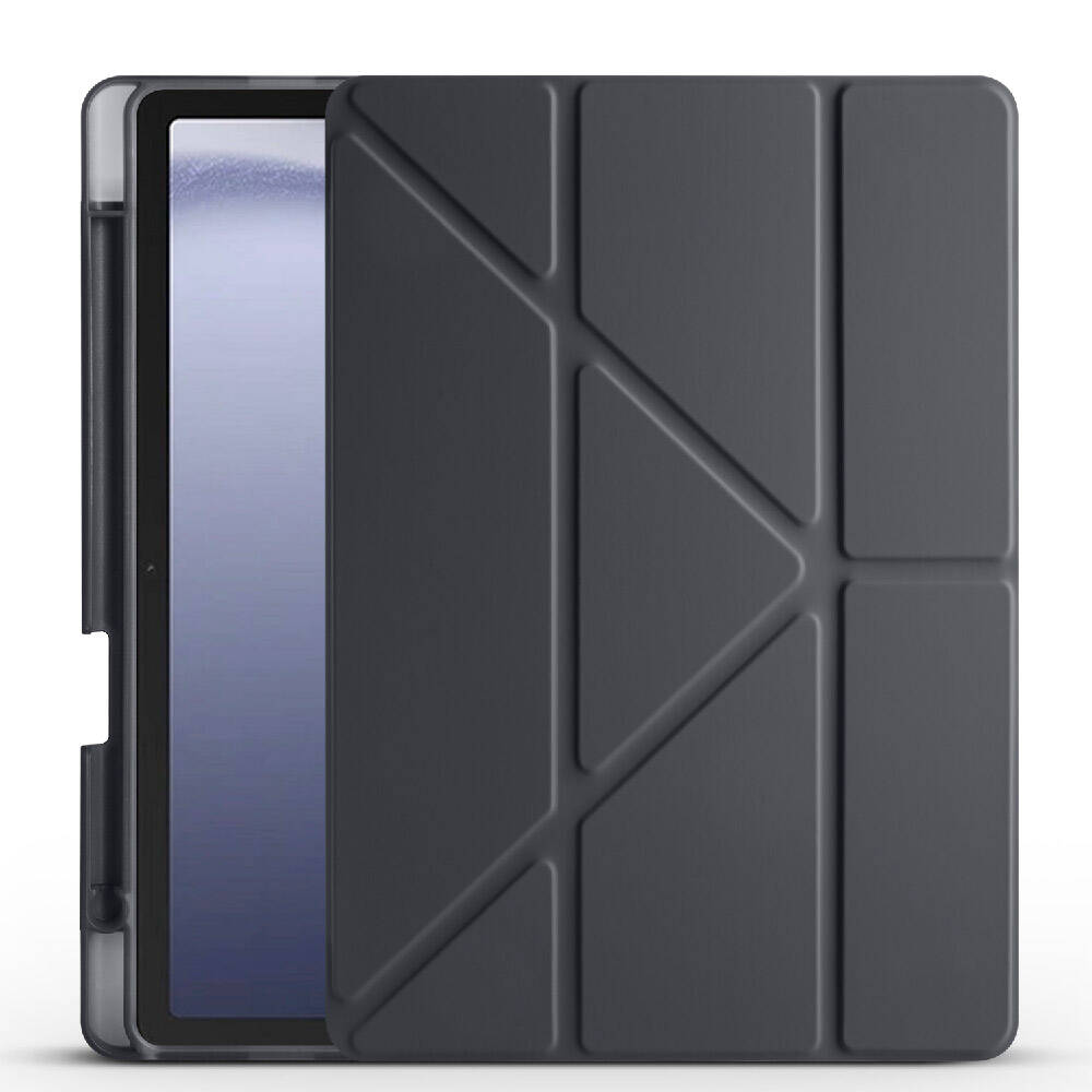 Galaxy Tab A11 Kılıf Zore Tri Folding Kalem Bölmeli Standlı Kılıf