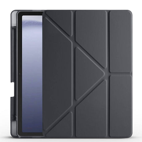 Galaxy Tab A11 Kılıf Zore Tri Folding Kalem Bölmeli Standlı Kılıf