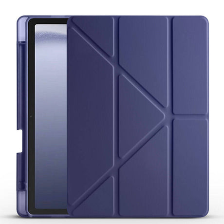 Galaxy Tab A11 Kılıf Zore Tri Folding Kalem Bölmeli Standlı Kılıf