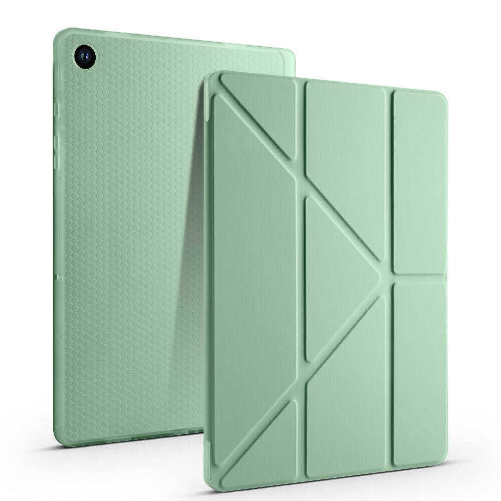 Galaxy Tab A11 Kılıf Zore Tri Folding Kalem Bölmeli Standlı Kılıf