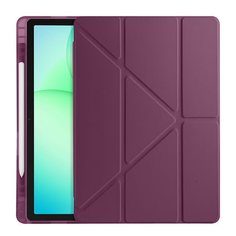 Galaxy Tab A11 Kılıf Zore Tri Folding Kalem Bölmeli Standlı Kılıf
