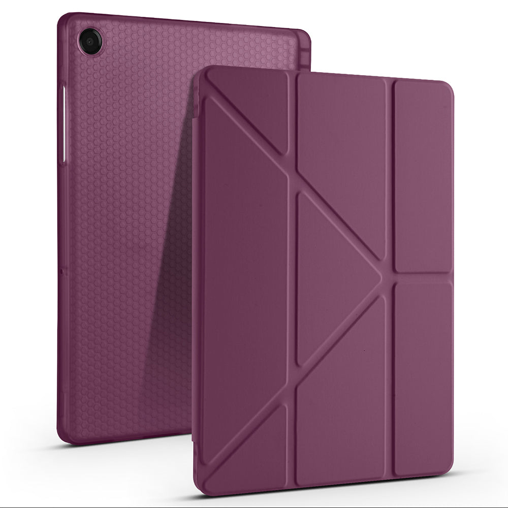 Galaxy Tab A11 Kılıf Zore Tri Folding Kalem Bölmeli Standlı Kılıf