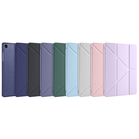 Galaxy Tab A11 Plus Kılıf Zore Tri Folding Kalem Bölmeli Standlı Kılıf