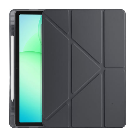 Galaxy Tab A11 Plus Kılıf Zore Tri Folding Kalem Bölmeli Standlı Kılıf