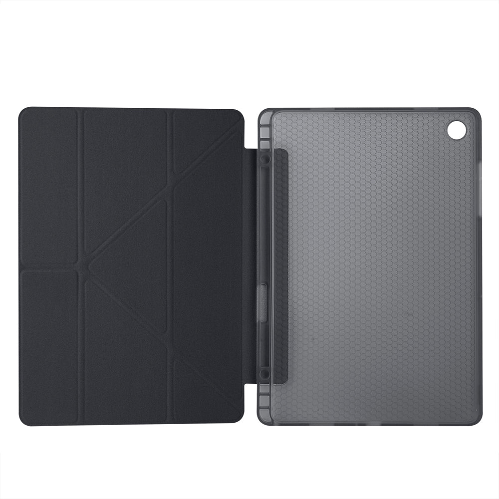 Galaxy Tab A11 Plus Kılıf Zore Tri Folding Kalem Bölmeli Standlı Kılıf