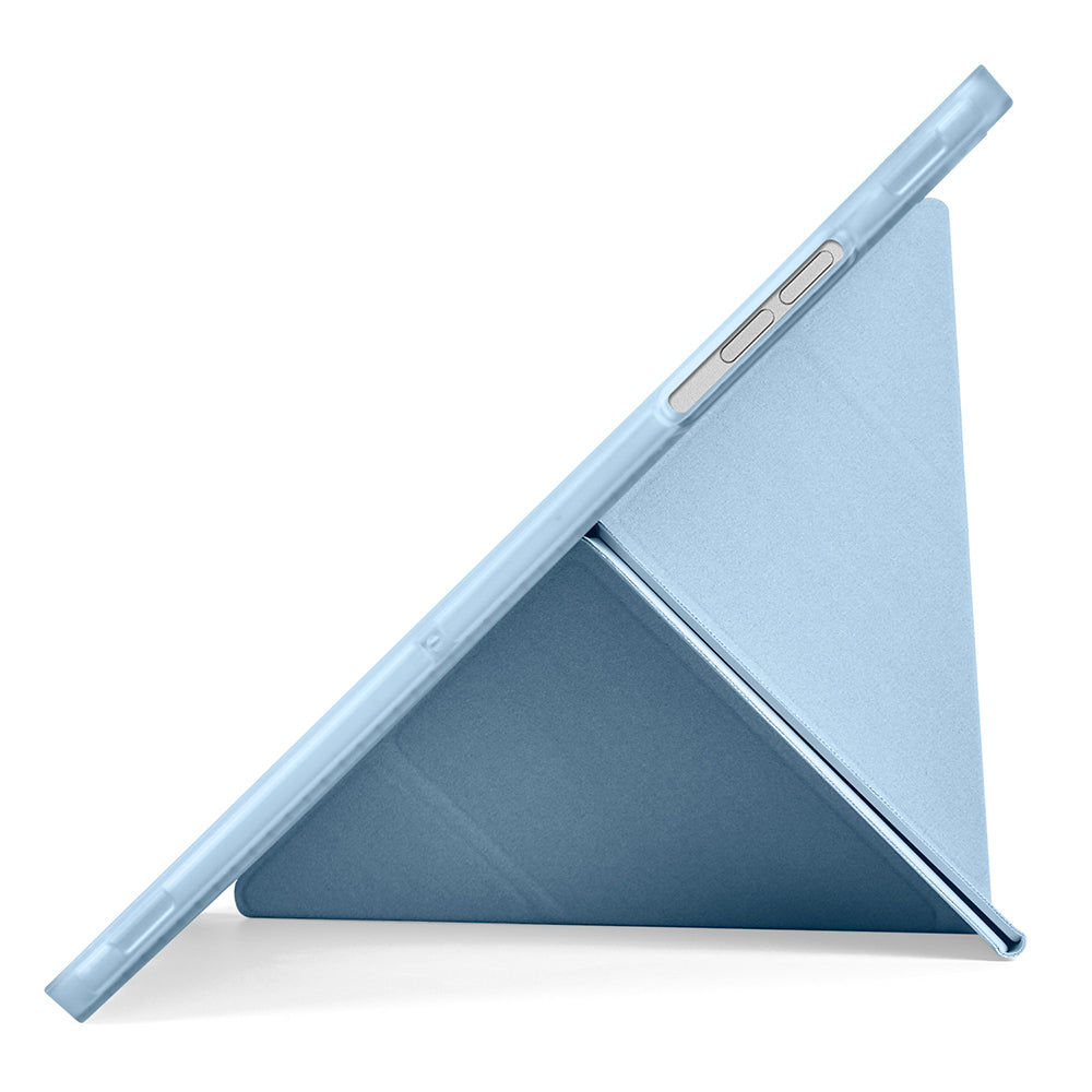 Galaxy Tab A11 Plus Kılıf Zore Tri Folding Kalem Bölmeli Standlı Kılıf