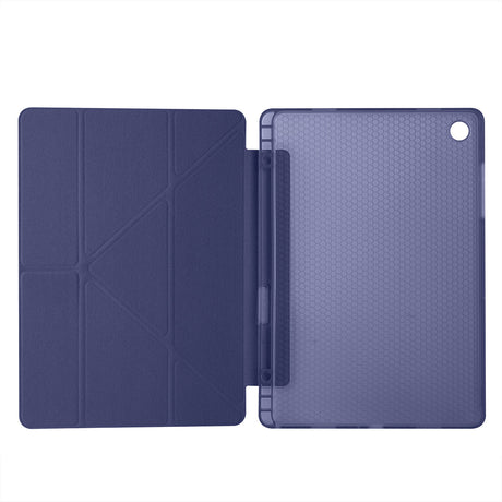 Galaxy Tab A11 Plus Kılıf Zore Tri Folding Kalem Bölmeli Standlı Kılıf