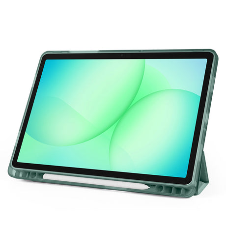 Galaxy Tab A11 Plus Kılıf Zore Tri Folding Kalem Bölmeli Standlı Kılıf