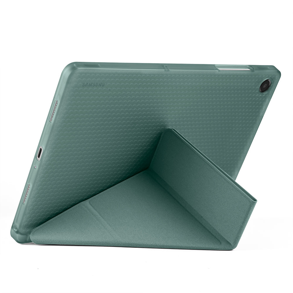 Galaxy Tab A11 Plus Kılıf Zore Tri Folding Kalem Bölmeli Standlı Kılıf