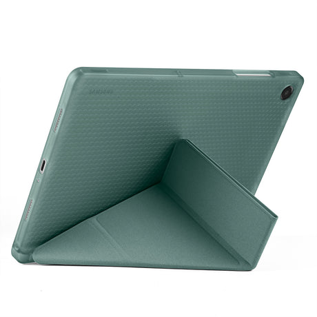 Galaxy Tab A11 Plus Kılıf Zore Tri Folding Kalem Bölmeli Standlı Kılıf