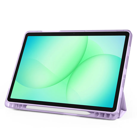 Galaxy Tab A11 Plus Kılıf Zore Tri Folding Kalem Bölmeli Standlı Kılıf