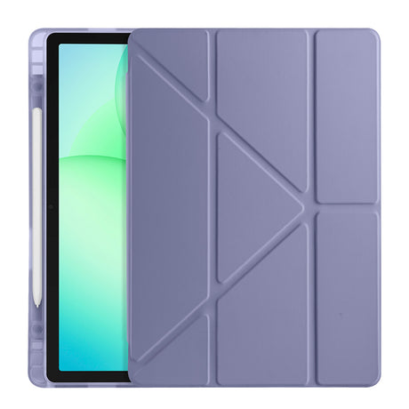 Galaxy Tab A11 Plus Kılıf Zore Tri Folding Kalem Bölmeli Standlı Kılıf