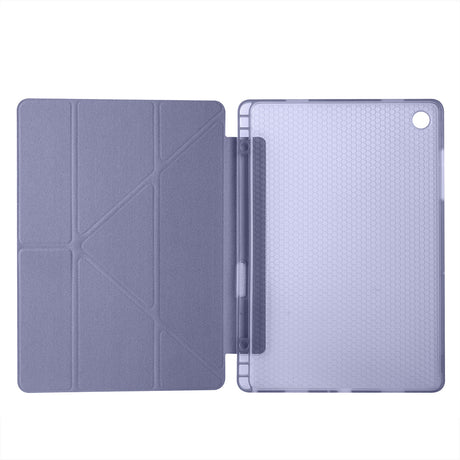 Galaxy Tab A11 Plus Kılıf Zore Tri Folding Kalem Bölmeli Standlı Kılıf