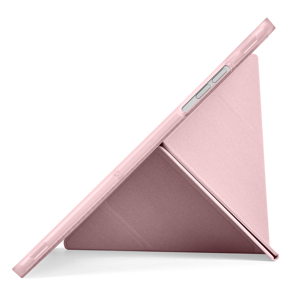 Galaxy Tab A11 Plus Kılıf Zore Tri Folding Kalem Bölmeli Standlı Kılıf