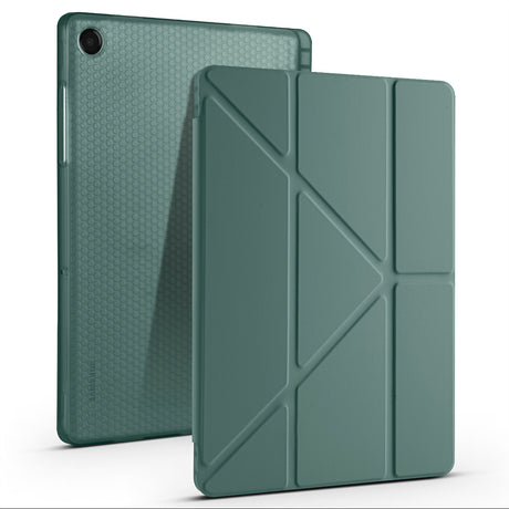 Galaxy Tab A11 Plus Kılıf Zore Tri Folding Kalem Bölmeli Standlı Kılıf