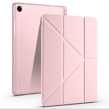 Galaxy Tab A11 Plus Kılıf Zore Tri Folding Kalem Bölmeli Standlı Kılıf