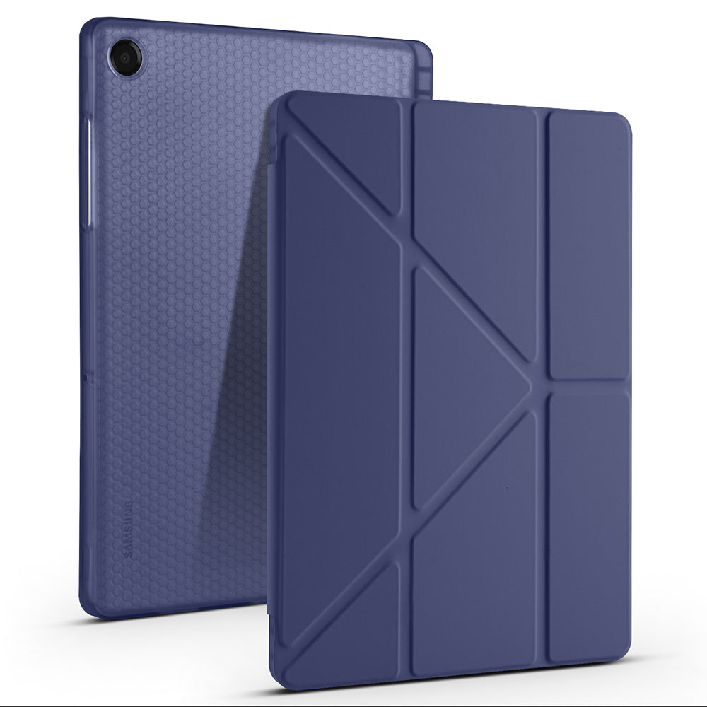 Galaxy Tab A11 Plus Kılıf Zore Tri Folding Kalem Bölmeli Standlı Kılıf