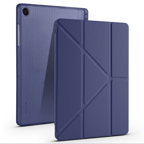 Galaxy Tab A11 Plus Kılıf Zore Tri Folding Kalem Bölmeli Standlı Kılıf