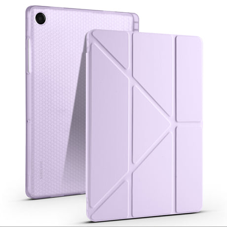 Galaxy Tab A11 Plus Kılıf Zore Tri Folding Kalem Bölmeli Standlı Kılıf