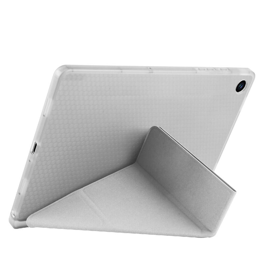 Galaxy Tab A9 Plus Kılıf Zore Tri Folding Kalem Bölmeli Standlı Kılıf