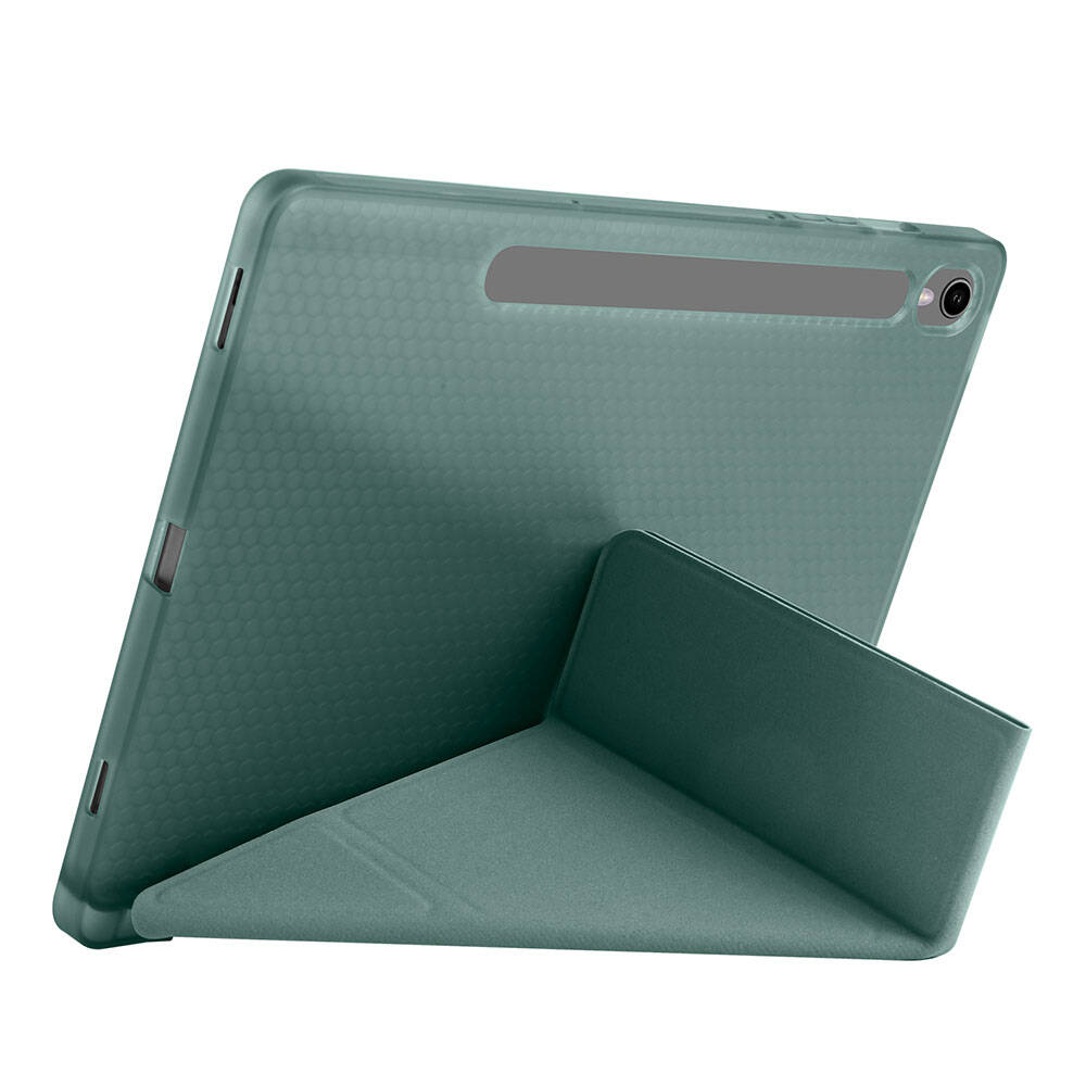 Galaxy Tab S10 FE Kılıf Zore Tri Folding Kalem Bölmeli Standlı Kılıf