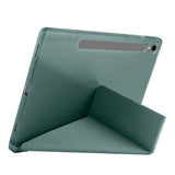 Galaxy Tab S10 FE Kılıf Zore Tri Folding Kalem Bölmeli Standlı Kılıf