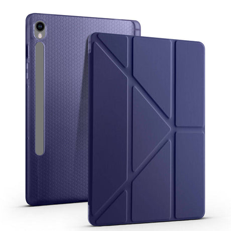 Galaxy Tab S10 FE Kılıf Zore Tri Folding Kalem Bölmeli Standlı Kılıf