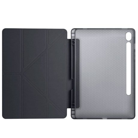 Galaxy Tab S10 FE Kılıf Zore Tri Folding Kalem Bölmeli Standlı Kılıf