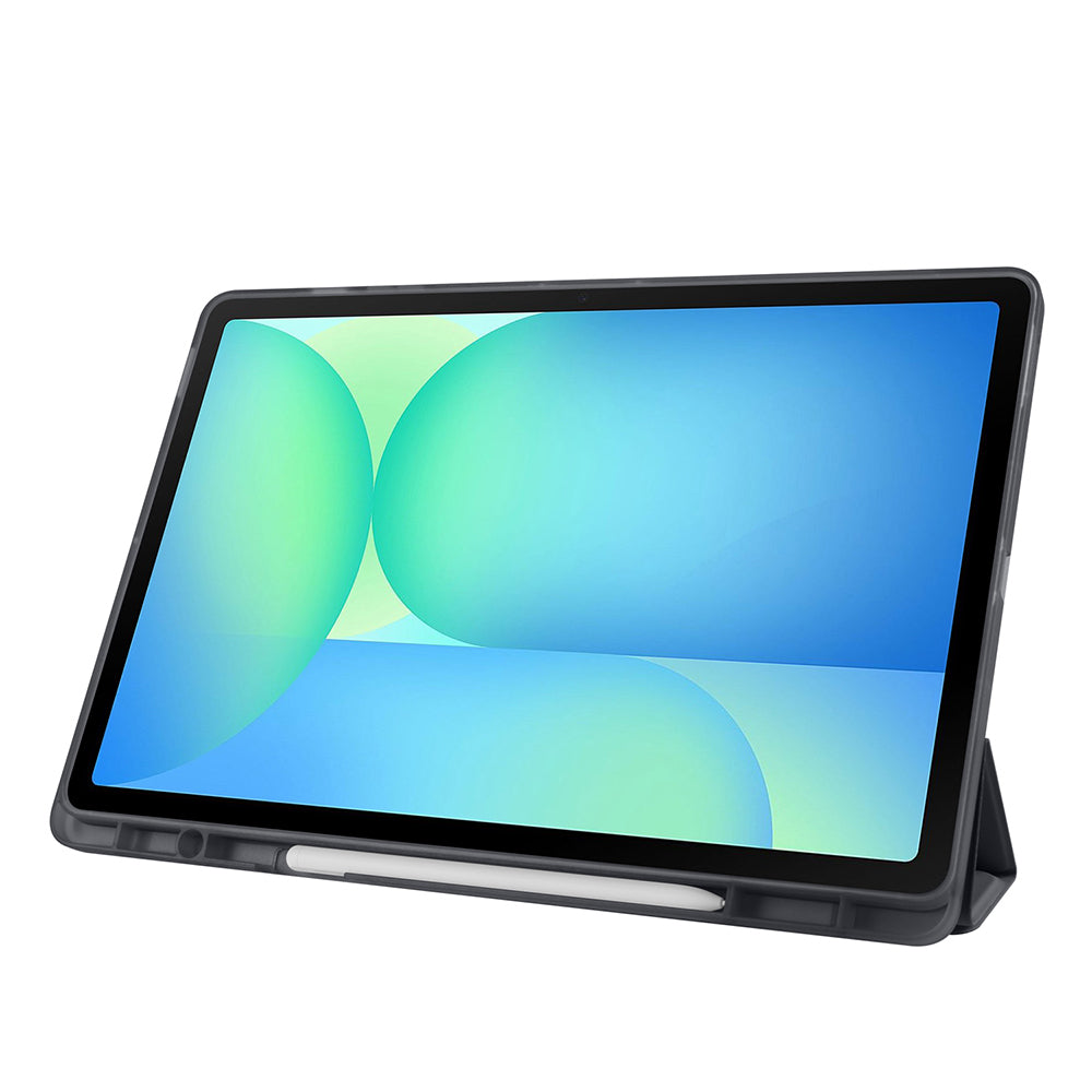 Galaxy Tab S10 FE Plus Kılıf Zore Tri Folding Kalem Bölmeli Standlı Kılıf
