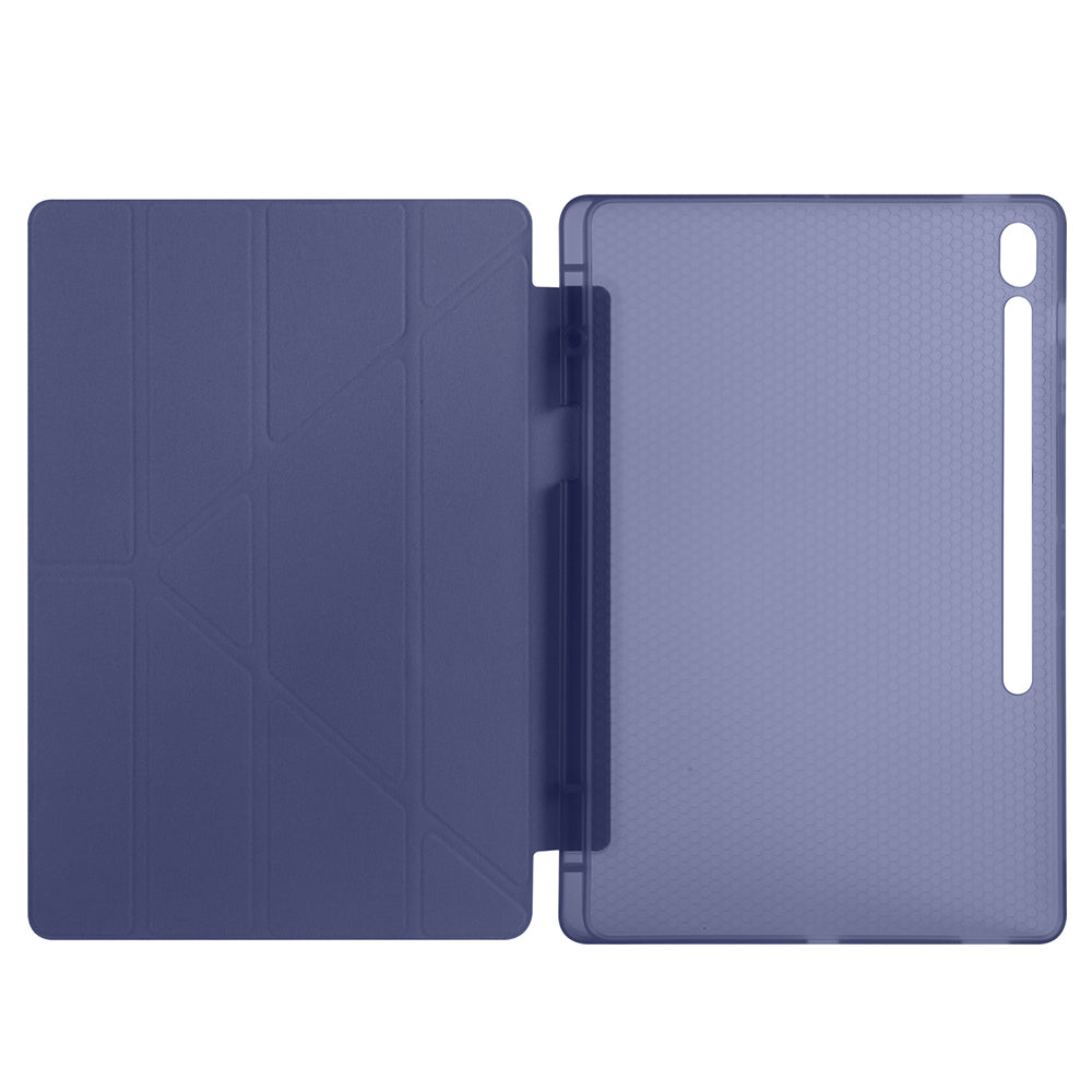 Galaxy Tab S10 FE Plus Kılıf Zore Tri Folding Kalem Bölmeli Standlı Kılıf