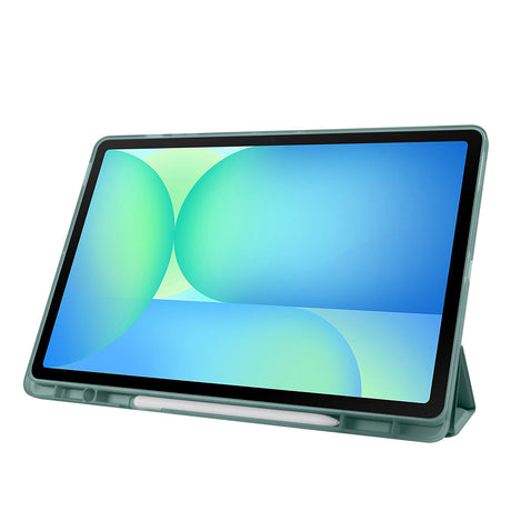 Galaxy Tab S10 FE Plus Kılıf Zore Tri Folding Kalem Bölmeli Standlı Kılıf