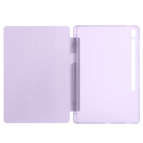 Galaxy Tab S10 FE Plus Kılıf Zore Tri Folding Kalem Bölmeli Standlı Kılıf