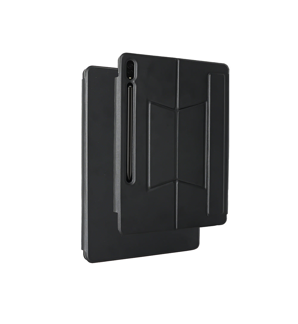 Galaxy Tab S10 FE Plus Zore Border Keyboard Bluetooh Bağlantılı Standlı Klavyeli Tablet Kılıfı