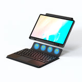 Galaxy Tab S10 FE Plus Zore Border Keyboard Bluetooh Bağlantılı Standlı Klavyeli Tablet Kılıfı