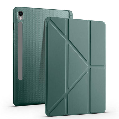 Galaxy Tab S10 Lite Kılıf Zore Tri Folding Kalem Bölmeli Standlı Kılıf
