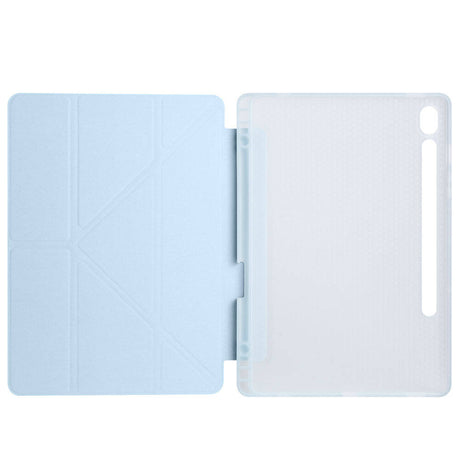 Galaxy Tab S10 Lite Kılıf Zore Tri Folding Kalem Bölmeli Standlı Kılıf