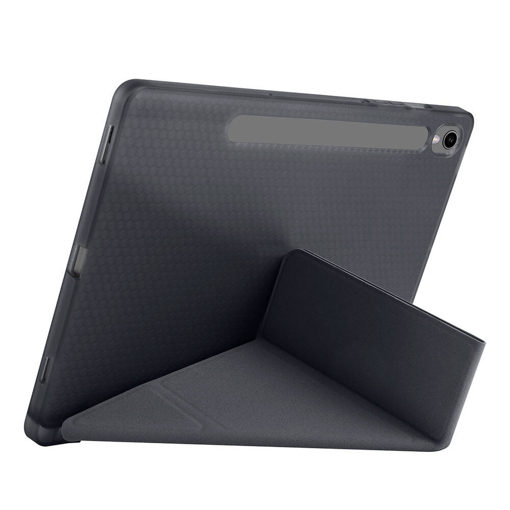 Galaxy Tab S10 Lite Kılıf Zore Tri Folding Kalem Bölmeli Standlı Kılıf