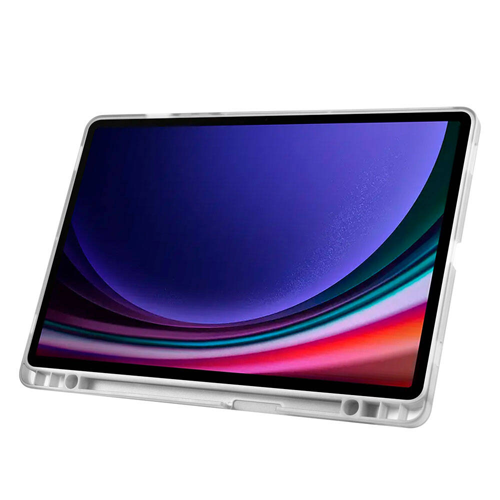 Galaxy Tab S10 Lite Kılıf Zore Tri Folding Kalem Bölmeli Standlı Kılıf
