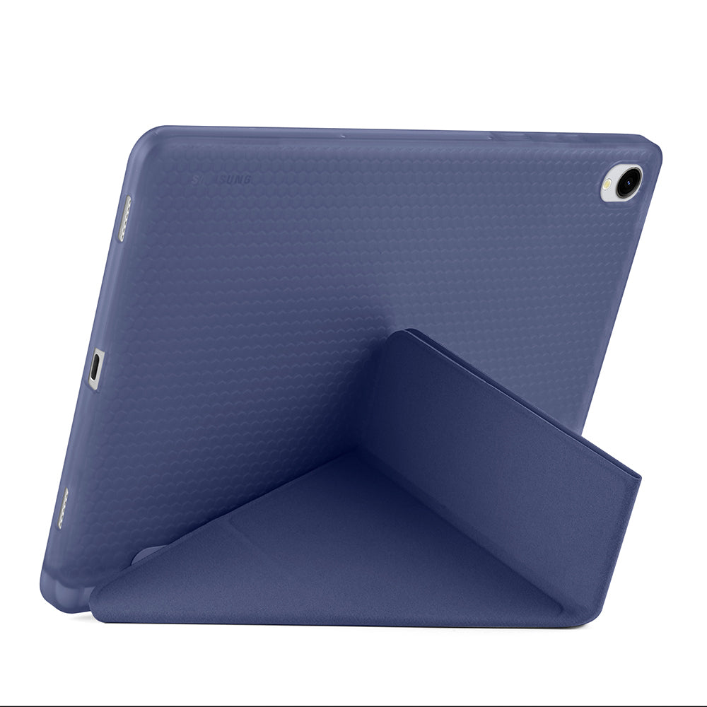 Galaxy Tab S11 Kılıf Zore Tri Folding Kalem Bölmeli Standlı Kılıf