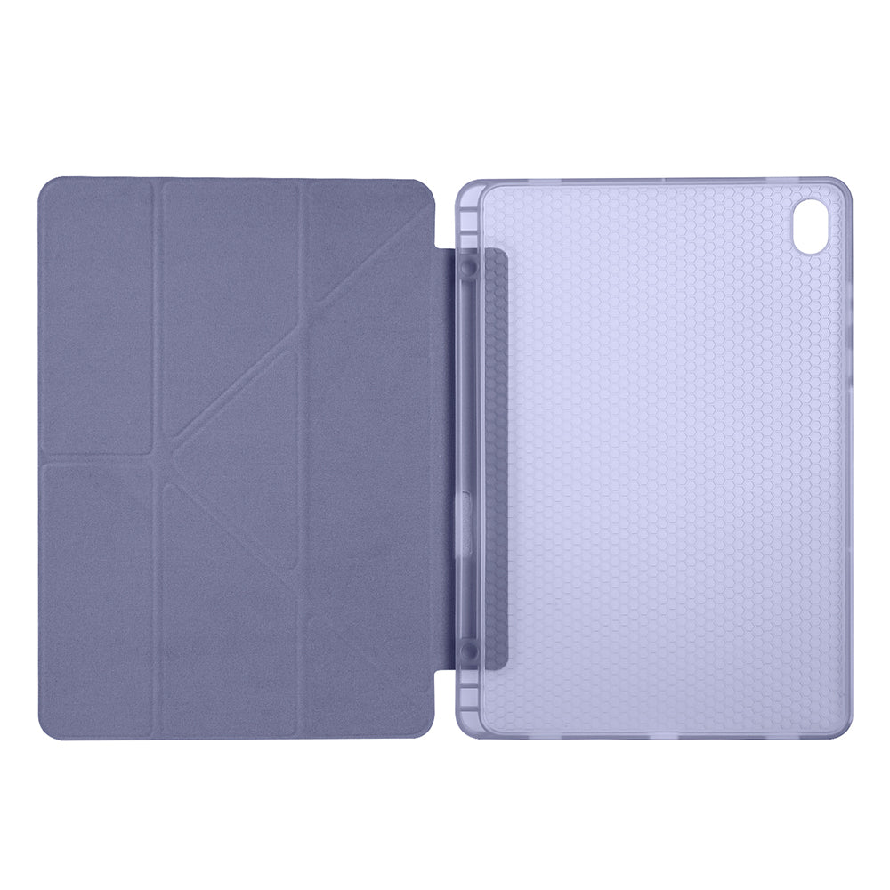 Galaxy Tab S11 Kılıf Zore Tri Folding Kalem Bölmeli Standlı Kılıf