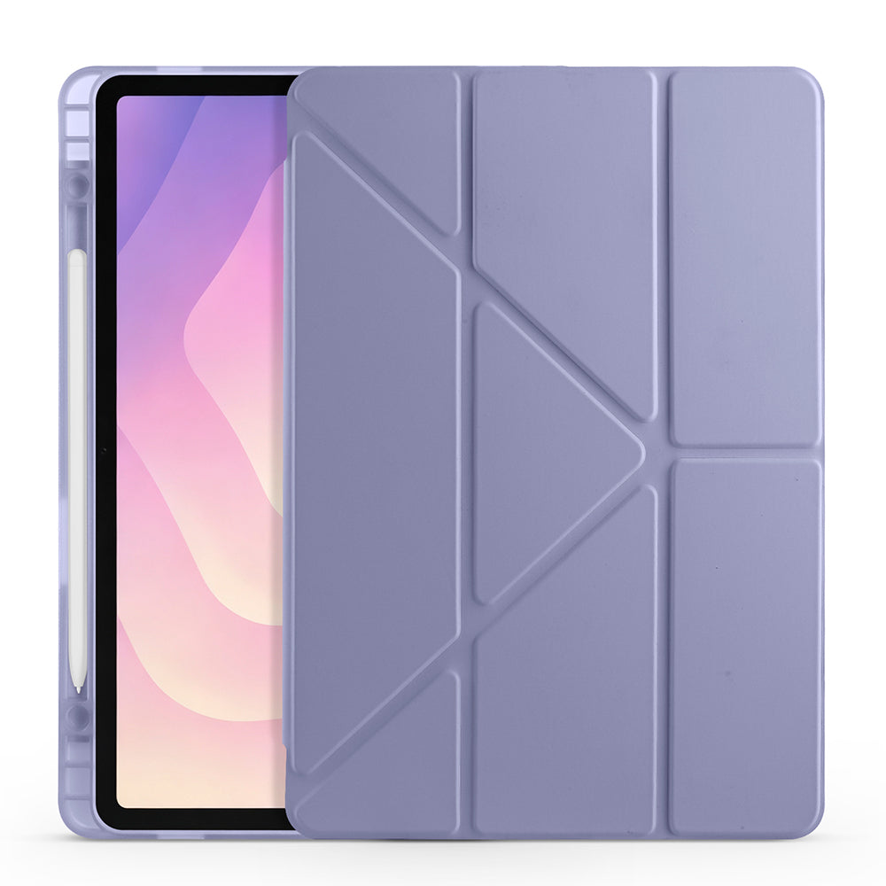 Galaxy Tab S11 Kılıf Zore Tri Folding Kalem Bölmeli Standlı Kılıf