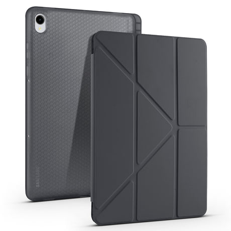 Galaxy Tab S11 Kılıf Zore Tri Folding Kalem Bölmeli Standlı Kılıf