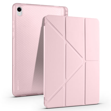 Galaxy Tab S11 Kılıf Zore Tri Folding Kalem Bölmeli Standlı Kılıf