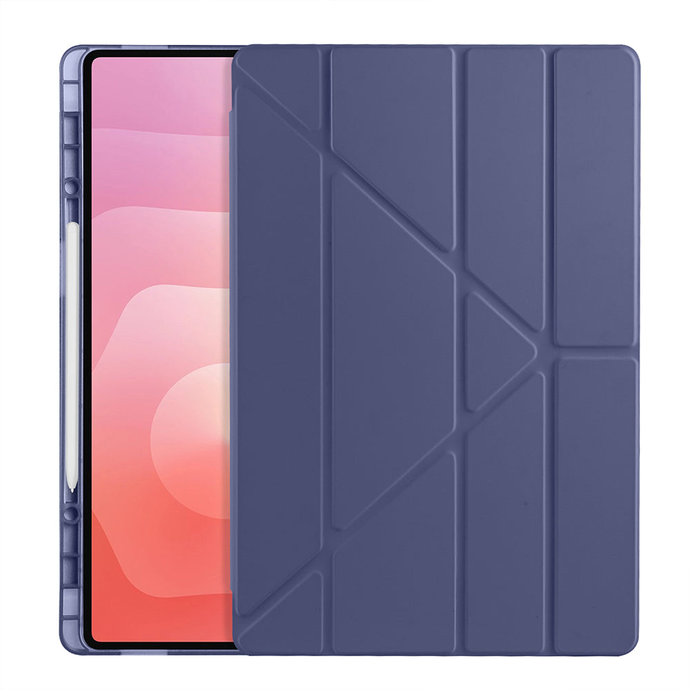 Galaxy Tab S11 Ultra Kılıf Zore Tri Folding Kalem Bölmeli Standlı Kılıf