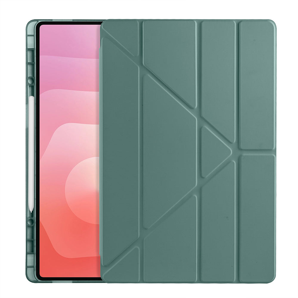 Galaxy Tab S11 Ultra Kılıf Zore Tri Folding Kalem Bölmeli Standlı Kılıf