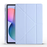 Galaxy Tab S6 Lite P610 Kılıf Zore Tri Folding Kalem Bölmeli Standlı Kılıf