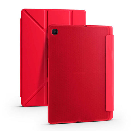 Galaxy Tab S6 Lite P610 Kılıf Zore Tri Folding Kalem Bölmeli Standlı Kılıf